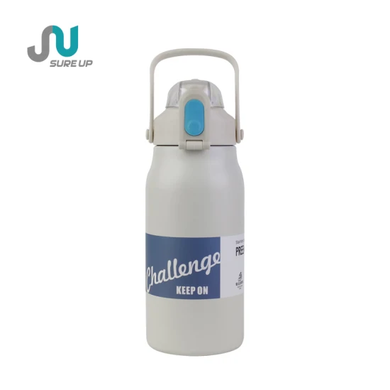 Bottiglia d'acqua in acciaio inossidabile a doppia parete personalizzata all'ingrosso da 550 ml 650 ml con boccetta sottovuoto Thermos per lo sport